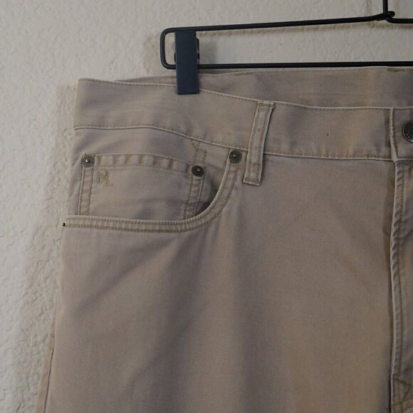 Polo Ralph Lauren Mens 650 Straight Leg Chino Pant 38X30 Tan Dungaree Cotton - Picture 4 of 9